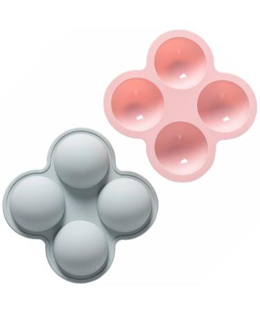 PRETYZOOM 2pcs Chocolate Cake Baking Molds Making Silicone Round Creative Mold Tool Cuake Half Premium Home