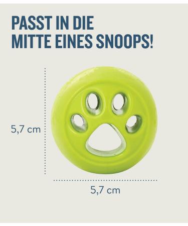 Outward Hound Planet Dog Orbee-Tuff Nooks - Paw Print Dog Treat Toy - Green (Compatible with Snoop) - International Shipping Available - Buy Online on SooperMarket.com