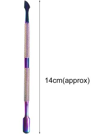 Double Side Rust-Proof Nail Pusher Stainless Steel Anti-Slip Solid Nail Tool Exfoliating Accessories Super nice elegant Nails Tool-Golden - Buy Online on SooperMarket.com