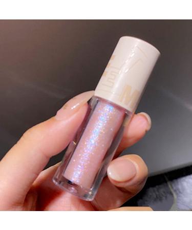 Go Ho Glitter Eyeshadow Makeup Liquid Glitter Under Eye Shadow Bling Glitter Eyeliner Diamond Sparkle Eye Stick Shimmer and Shine Makeup Glitter Lip Gloss for Women Korean Makeup 01# Pink Purple