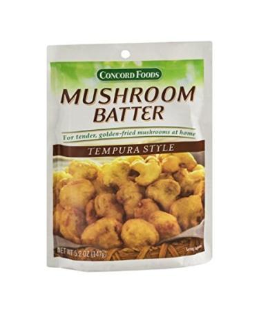 Concord Foods Mushroom Batter Mix - Tempura Style (Pack of 2) 5.2 oz Packets