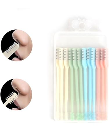 VANANA Nasal Hair Cutter - Manual 360 Nose Hair Trimmer for Men & Women | Double-Sided Head & Storage Box | 12-Piece Multicolor Set - Buy Online on SooperMarket.com