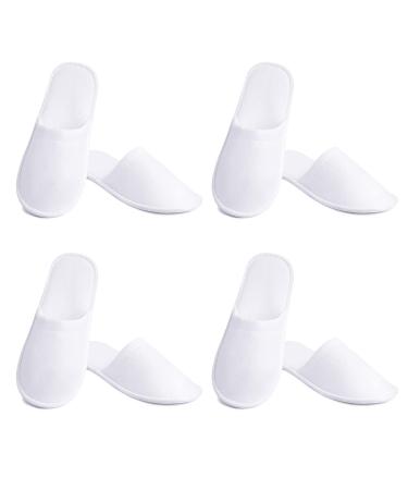 24 Pairs Spa Slippers  Haploon Cotton Velvet Closed Toe Slippers Disposable Spa Slippers Fit for US Men Size 10 and Women Size 11 for Hotel  Home  Guest Use