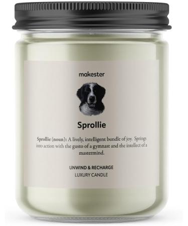Sprollie Gift Candle - 220g Soy Wax with Vanilla Jasmine & Almond - Dog Candles by Makester - Buy Online on SooperMarket.com