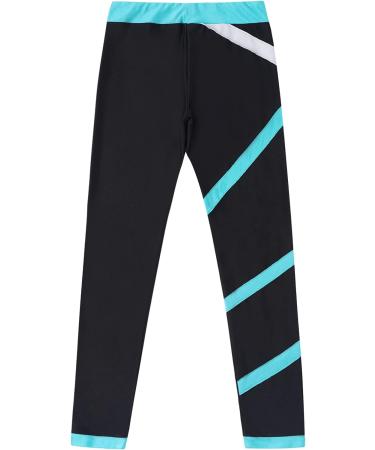 easyforever Kids Figure Skating Practice Pants - Green, Size 8 - Girl's Ice Skating Tights for Training and Competition - Buy Online on SooperMarket.com