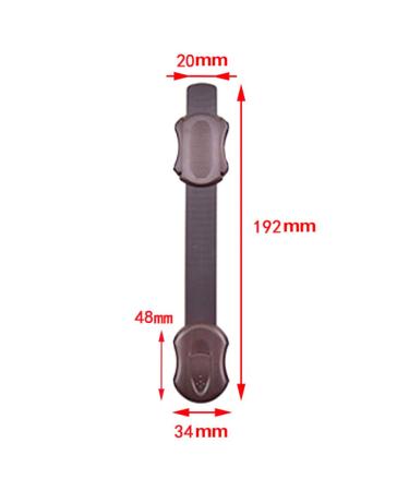 Shop Huture 6-Piece Multi-Purpose Child Safety Cabinet Locks - No Tools Adjustable Straps for Drawers Ovens Fridges & More - Easy Adhesive Installation - Brown - Buy Online on SooperMarket.com