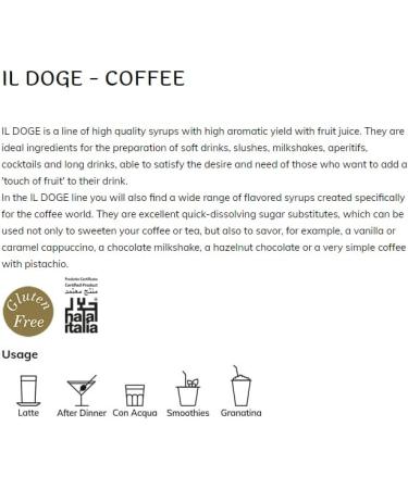 BARMAN IL DOGE Coffee Syrup 70cl - Buy Online on SooperMarket.com