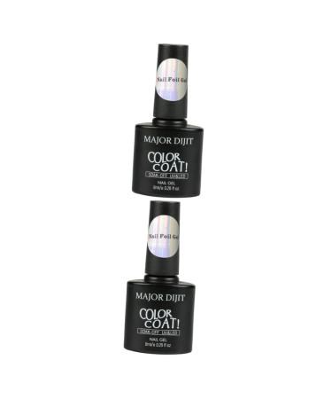 FRCOLOR 2pcs Nail Salon Nail Art Design Nail Lacquer Nail Polish Remover Artificial Nails Repair Glue Manicure Diy Art Nail Art Foil Glue Nail Gel Lacquer Star Paper Phototherapy Glue 7*3.3*1cmx2pcs Blackx2pcs