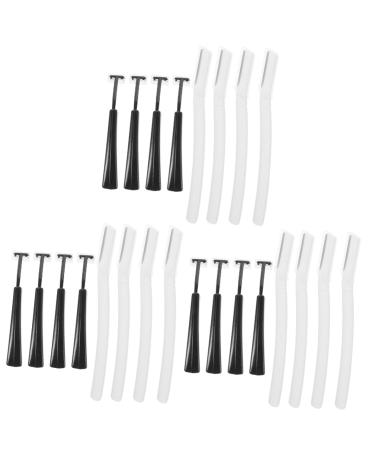 Balacoo 12 Sets Portable Eyebrow Trimmer Facial Hair Removal for Women Facial Razor for Women Mens Grooming Kit Mens Suits Men Suit Man Stainless Steel Blade Accessories Cosmetic 15.5x0.9cm