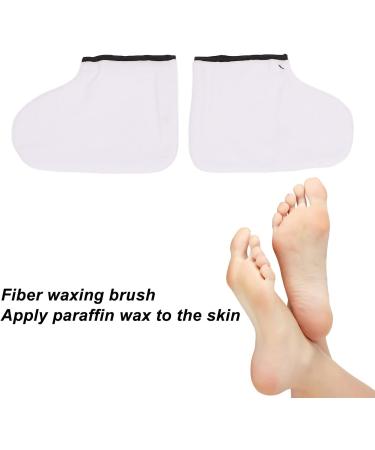 Wax Bath Mitts Set Large Brush Purple Spatula Soft Mitts Foot Cover Paraffin Wax Hand Foot Care Set Paraffin Wax Bath Set for Home DIY SPA Paraffin Baths - Buy Online on SooperMarket.com