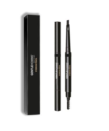 Gentlehomme Mens Eyebrow Pencil Black - Waterproof 2-in-1 Brush & Pencil for Defined & Long-Lasting Brows - Buy Online on SooperMarket.com