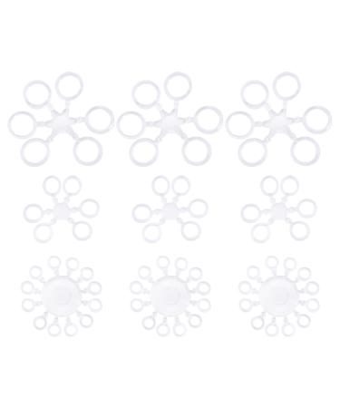 Yinetteech 300 pieces Pellet bait bands Elastic ligaments for carp fishing hair rigs hook terminal tackle accessories transparent 5mm 7mm 10mm