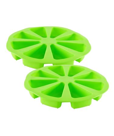 OUNONA 2pcs 8 Divider Baking Pan Cake Stencils Portion Cake Molds Silicone Shapes Cavity Cake Pan Cupcake Baking Mold Cake Molds Chocolate High Temperature Resistance Silica Gel