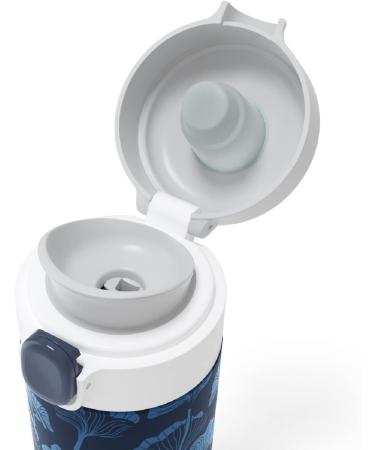 MONBENTO Insulated Bottle MB Pop Ginkgo - 360ml - Leakproof - Hot/Cold 12 Hours - Blue - BPA Free - Small Water Bottle for Kids/Adults - Buy Online on SooperMarket.com