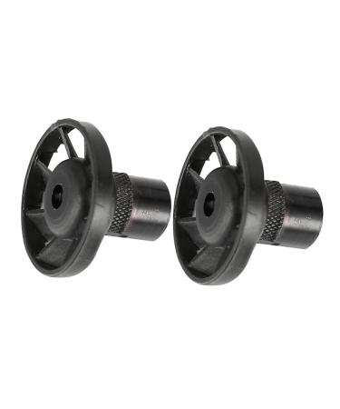 BELLIFFY 2pcs Electric Grinding Chuck Grinding Cleaning Electric Grinder Accessories Shift Knob Black Plastic