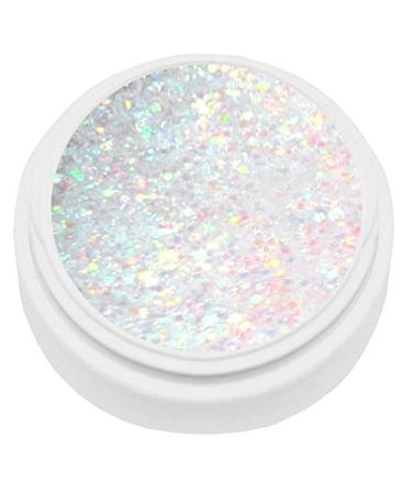 KM-Nails extreme diamond glitter gel white iridescent improved formula 5ml