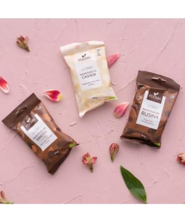 Foodin Raw Chocolate Almond Organic 60 g Pack of 8 - Buy Online on SooperMarket.com