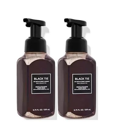 Bath & Body Works Bath and Body Works Black Tie Gentle Foaming Hand Soap 8.75 Ounce 2-Pack (Black Tie) 17.5 Ounce Black Tie 8.75 Ounce
