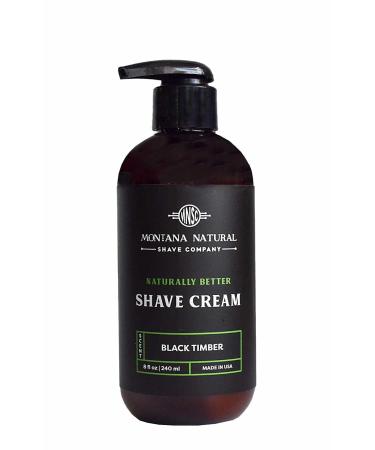 MNSC Black Timber Shave Cream - Smooth & Hypoallergenic All-Natural Pump - Handcrafted in USA | Best for Sensitive Skin - Buy Online on SooperMarket.com