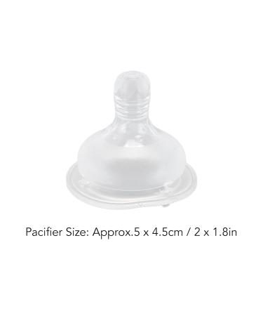 Buy Silicone Newborn Pacifiers - Soft Wide Mouth 6-Pack for Baby Comfort | International Shipping Available - Buy Online on SooperMarket.com