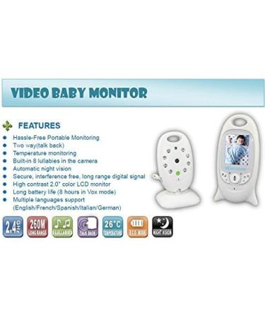 BW 2.0 Wireless Digital Baby Monitor Camera with Night Vision & Temperature Monitoring - Buy Online on SooperMarket.com