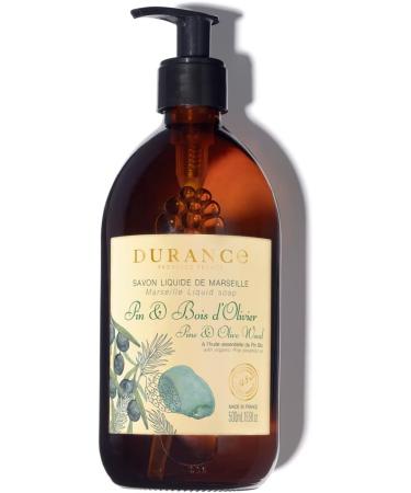 Durance Pine & Olive Wood Marseille Liquid Soap 500ml Paraben-Free Hand & Body Wash With Olive Oil & Red Rice Extract Vegan Friendly Shower Gel - Buy Online on SooperMarket.com