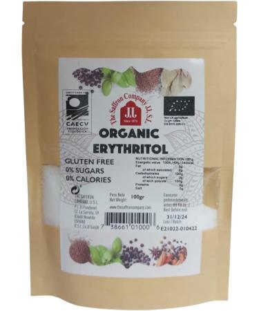 The Saffron JJ S.L Organic Erythritol Zero Calorie Sugar Alternative Non-GMO Sweetener Powdered - Buy Online on SooperMarket.com