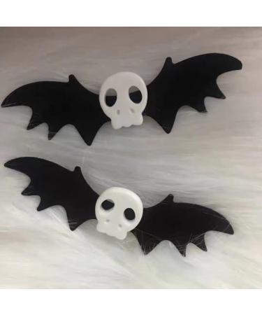 Bat Skull Hair Clips for Women & Girls - Halloween Devil Wings Barrettes for Cosplay Costume - Buy Online on SooperMarket.com