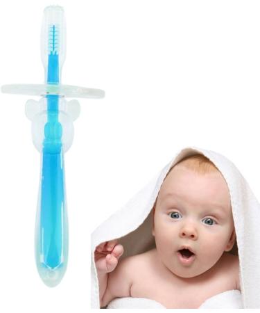 Silicone Bebe Brosse a Dents Brosse De Nettoyage de Dents Enfants Bleu - Buy Online on SooperMarket.com