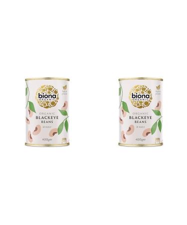 Biona Organic Blackeye Beans in Water 400g Package may vary (Pack of 2)