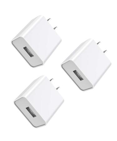 MEROM 5V 2A AC/DC Power Adapter for WyzeCam, Wyze Cam Pan, Kasa Cam, Dropcam, Nest Cam, Furbo Dog, YI Dome Wireless IP Security Camera USB Wall Charger Cord(3 Pack)
