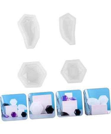 STOBOK 12 Pcs Pendant Mold Silicone Molds Keychain Pendant Epoxy Mold Jewel Silicone Mold Accessories Gem Whitex3pcs 5.5X3CMx3pcs - Buy Online on SooperMarket.com