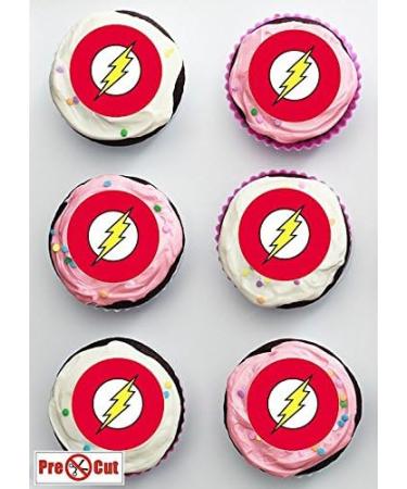35 x Pre Cut The Flash Cake Cupcake Toppers/Decorations Edible Wafer Paper - Buy Online on SooperMarket.com