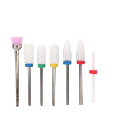 NAROOTE Nail Drill Bits 7Pcs Nail Metal Drill Bits Nail Polishing Burr Manicure Pedicure Accessory Tool Set(TZ-08) - Buy Online on SooperMarket.com