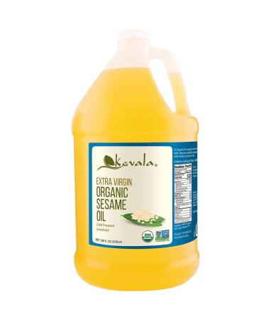 Kevala Organic Extra Virgin Sesame Oil, 1 Gallon (128 Fl Oz)