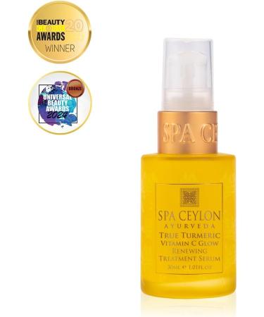 SPA CEYLON True Turmeric Vitamin C Glow Renewing Treatment Serum | Overnight Repair Treatment | Ayurveda | Acne Treatment | Best for Normal to Dull Pigmented Skin - Buy Online on SooperMarket.com