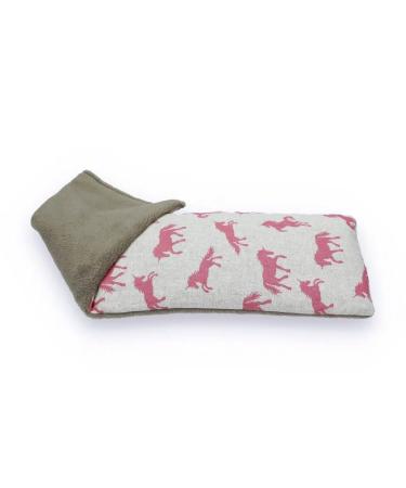 Soothing Cold or Hot Microwavable Duo Fabric Wheat Bag - Lavender Scented - Natural Relief for Aches and Pains - Pink Unicorn