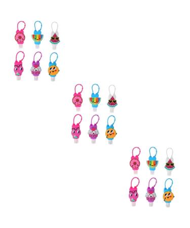 SHERCHPRY 18 Pcs Bottle Plastic Perfume Bottle Travel Christmas 8X3cmx3pcs Assorted Colorx3pcs