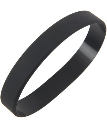 GIISH 2-Pack Black Silicone Rubber Elastic Bracelets - Fashionable & Durable Bangles for Men & Women - Buy Online on SooperMarket.com