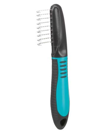 Trixie De-Matting Dog Comb With Bent Teeth 18 cm Black/Turquoise