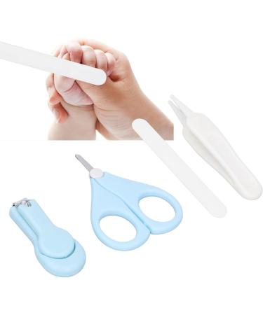 Kids Nail Set Stainless Steel Round Tweezers Prevent Accidental Injury Safe Feeding Kids Nail File Bedroom Storage Box - Buy Online on SooperMarket.com