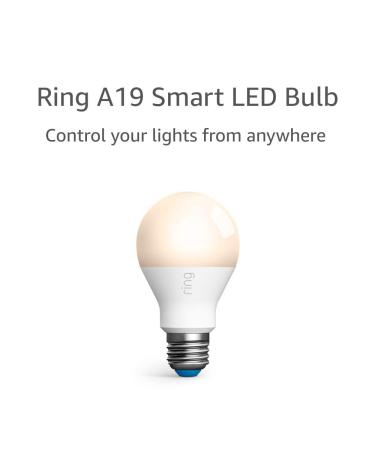 Ring A19 Smart LED Bulb, White (Bridge required)