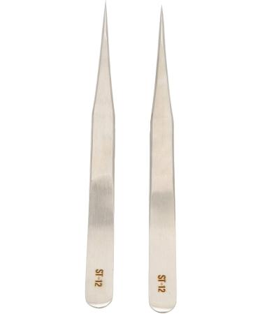 Professional Stainless Steel Precise Tweezers - 2-Part Lace Tweezers for Easy & Portable Use - Buy Online on SooperMarket.com