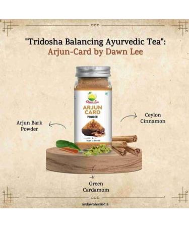 Arjun Card Ceylon Cinnamon and Cardamom Mix Arjun Card Powder 50 gm | Arjun Card Supports Healthy Heart Function Ayurvedic Tea-Green Cardamom- Bark - Buy Online on SooperMarket.com