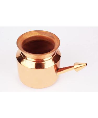 RSGM Copper Ayurvedic Jal Neti Pot for Sinus Congestion Nasal Cleaning - Buy Online on SooperMarket.com