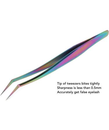 Professional Stainless Steel Eyelash Extension Tweezers | Long Sloping DIY Nail Art Tweezers - International Shipping - Buy Online on SooperMarket.com