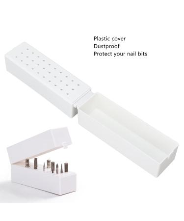 Nail Drill Organizer Box - Dustproof ABS Holder & Manicure Tool Stand for Salons | Shop Quality Nail Display Organizers - Buy Online on SooperMarket.com