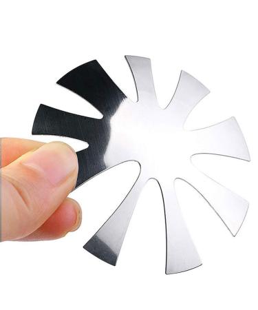 Isaken 3-Piece French Nail Edge Trimmer Set | Acrylic Nail Cutter & Metal Stencil Template for Perfect French Manicure | UV Polyacryl Gel Tool in Silver - Buy Online on SooperMarket.com