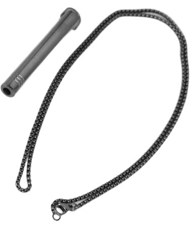 Breathing Exercises Necklace Increase Lung Volume Stress Relief Mindful Necklace for Daily Wear (Black) - Buy Online on SooperMarket.com