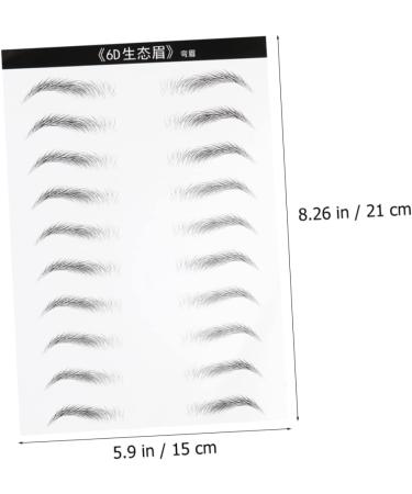 Beavorty 2 Sheets Waterproof Stickers Realistic Eyebrow Transfer Eyebrow Stickers 4d Disposable Tool - Buy Online on SooperMarket.com